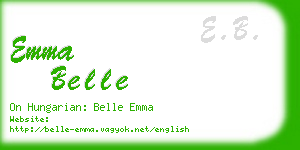 emma belle business card